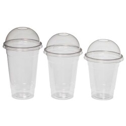 101 Çap Pet Bardak Yuvarlak Delikli Bombe Kapak - 2