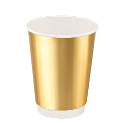 14 oz Altın Double Wall Karton Bardak - KullanatPazarı