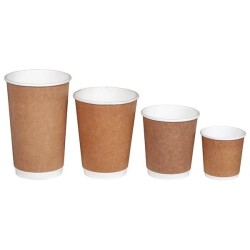 14oz Kraft Double Wall Karton Bardak - Ekstra Kalın - 4