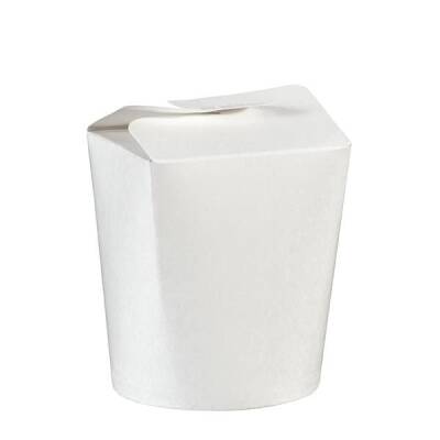 Trendpack 16 oz Beyaz Karton Noodle Kutusu - 1