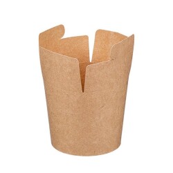 Trendpack 26 oz Kraft Karton Noodle Kutusu - 3