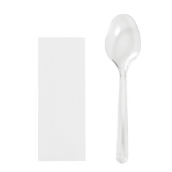 2'li Lüks Şeffaf Yemek Kaşık Seti - KullanatPazarı