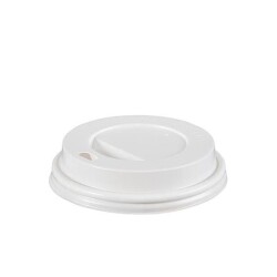 4 oz Sıcak İçecek Kapağı Beyaz - KullanatPazarı
