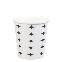 7 oz Yıldız Desen Karton Bardak - KullanatPazarı