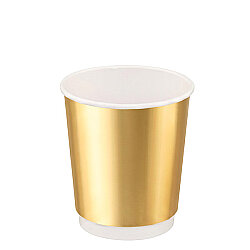 8 oz Altın Double Wall Karton Bardak - KullanatPazarı