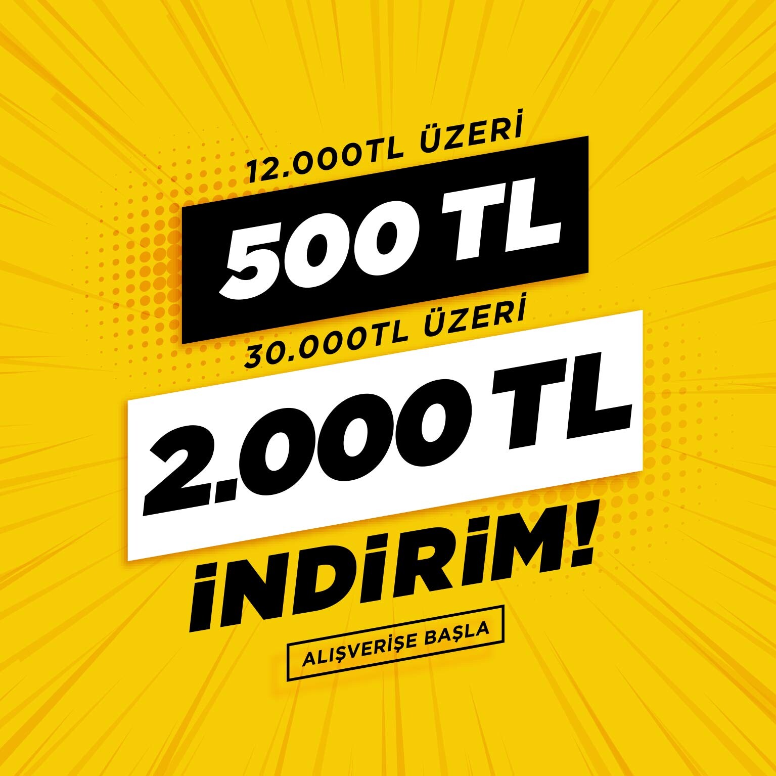 Sepette Anında 2000 TL'ye Varan İndirim