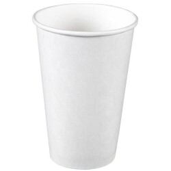 Arnes 16 oz Beyaz Kalın Karton Bardak Sıcak İçecek - 1