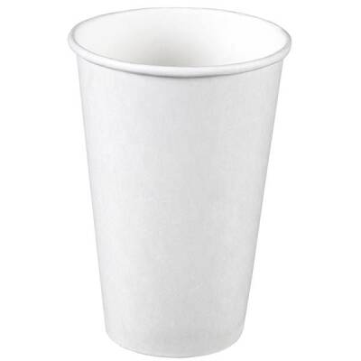Arnes 16 oz Beyaz Kalın Karton Bardak Sıcak İçecek - 1