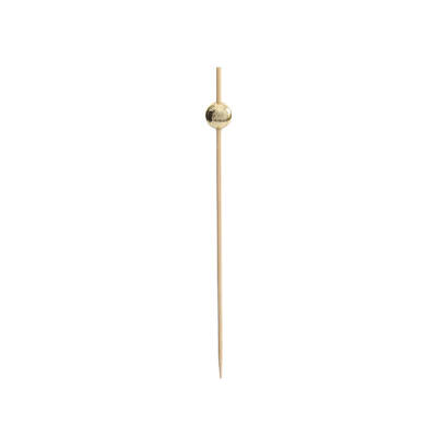 Bambu Altın İnci Top Kürdan 12cm - 2