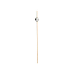 Bambu Gümüş İnci Top Kürdan 12cm - 2
