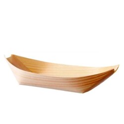 Bambu Kayık Tabak Düz 17 x 9 cm - KullanatPazarı