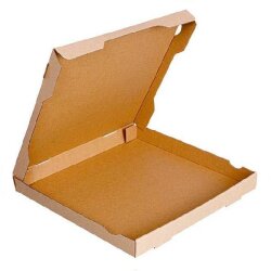 Baskısız Kraft Pizza Kutusu 33x33x3,5 cm - KullanatPazarı