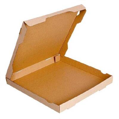 Baskısız Kraft Pizza Kutusu 33x33x3,5 cm - 1