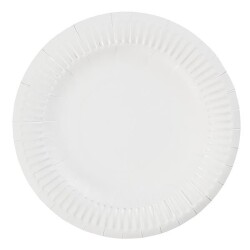 Beyaz Karton Tabak 23 cm - Roll-up