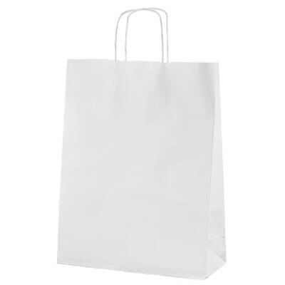 Beyaz Kraft Çanta Tekstil Boy 32x12x41 cm - 1