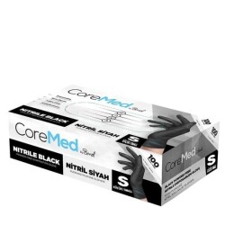 Bimel Pudrasız Siyah Nitril Eldiven Küçük - Bimel