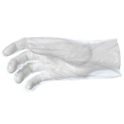 Burpak HDPE Tek Kullanımlık Şeffaf Eldiven L - KullanatPazarı