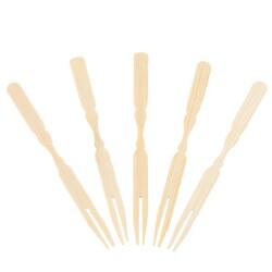 Çatallı Bambu Kürdan 9cm - KullanatPazarı
