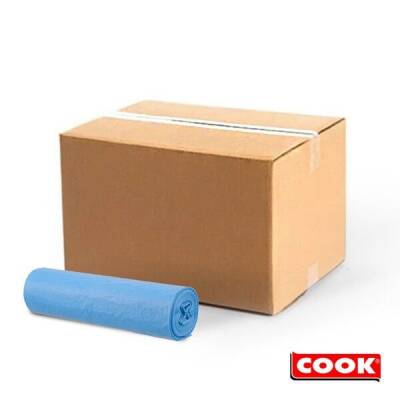 Cook EDT Orta Boy 20li Mavi Çöp Torbası 55x60 cm - 1