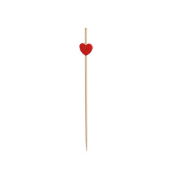 Dekoratif Bambu Kırmızı Kupa Kürdan 12 cm - 2