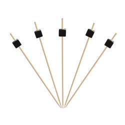 Dekoratif Küp Bambu Kürdan Siyah 9 cm - KullanatPazarı