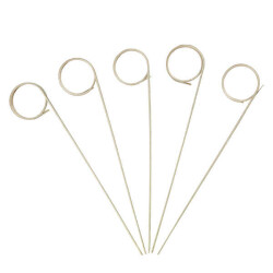 Dekoratif Yuvarlak Bambu Kürdan 9 cm - KullanatPazarı