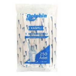 Dolphin Kağıt Sargılı Tahta Karıştırıcı 18 cm - KullanatPazarı