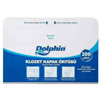 Dolphin Klozet Kapak Örtüsü 200'lü - 1