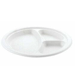 Ekolojik 3 Gözlü Karton Tabak 26 cm 25li - Roll-up