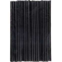 Ekonomik Siyah Frozen Pipet 22 cm 100'lü - 2