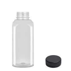 Kapaklı Kare Pet Şişe 500 cc - KullanatPazarı