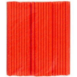 Kırmızı Frozen Kağıt Pipet 8mmx24cm - KullanatPazarı