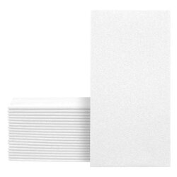Kitap Katlama Beyaz Airlaid Kumaş Dokulu Peçete 33x33cm - 1