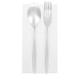 Kitap Katlama Beyaz Airlaid Kumaş Dokulu Peçete 40x40cm - 3