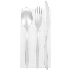 Kitap Katlama Beyaz Airlaid Kumaş Dokulu Peçete 40x40cm - 2