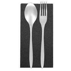 Kitap Katlama Siyah Airlaid Kumaş Dokulu Peçete 33x33cm - 3