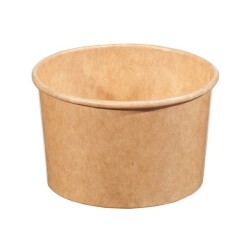 Kraft Karton Dondurma Kasesi 230cc - Orego Ambalaj