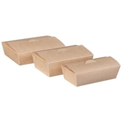 Kraft Karton Gıda Kutusu Büyük 14,5x19,5x5,5 cm - 4