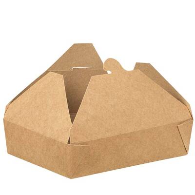 Kraft Karton Menü Kutusu 14x19.5x5 cm - 2