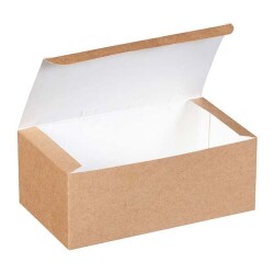 Kraft Karton Nuget Kutusu Orta (10,5x18x7 cm) - KullanatPazarı