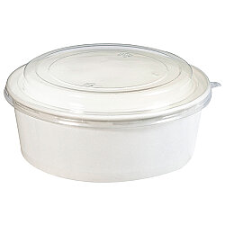 Kraft ve Beyaz Karton Salata Kase Kapağı Sıcak 1000cc ve 1100 cc - 3