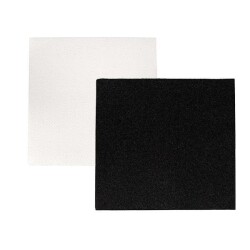 Airlaid Kumaş Dokulu Kare Siyah Peçete 20x20cm - 2