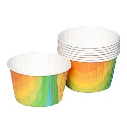 Muffin Kek Kapsülü Gökkuşağı 50'li - KullanatPazarı