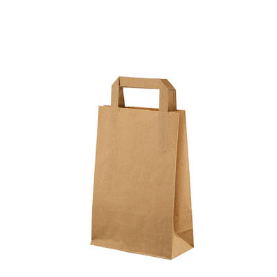 Naturel Kraft Çanta Düz Saplı Mini Boy 18x8x26 cm - 1