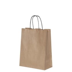 Naturel Kraft Çanta Küçük Boy Siyah Saplı 22x10x26 cm - KullanatPazarı
