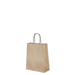 Naturel Kraft Çanta Mini Boy Siyah Saplı 19x8x24 cm - KullanatPazarı