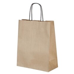 Naturel Kraft Çanta Orta Boy Siyah Saplı 25x12x31 cm - KullanatPazarı