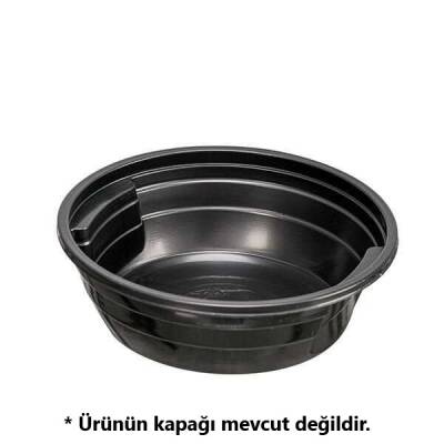 Özge Plastik 14 oz Siyah Çorba Kasesi 350 cc - 1