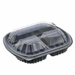 Özge Plastik 3 Bölmeli Kapaklı Gıda Kabı (Sıcağa Dayanıklı) - Özge Plastik