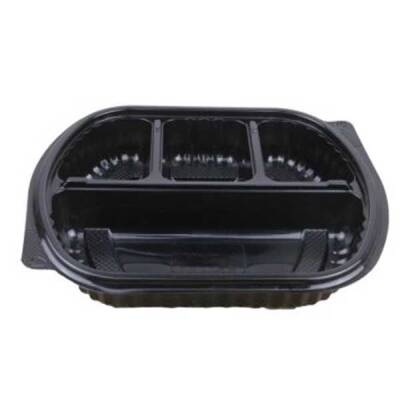 Özge Plastik 4 Bölmeli Sıcak Yemek Kabı Seti - 1